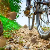 Biking at Wildlife Prairie Park