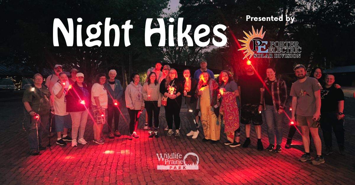Night Hikes with Porter Electric Event Graphic 2025