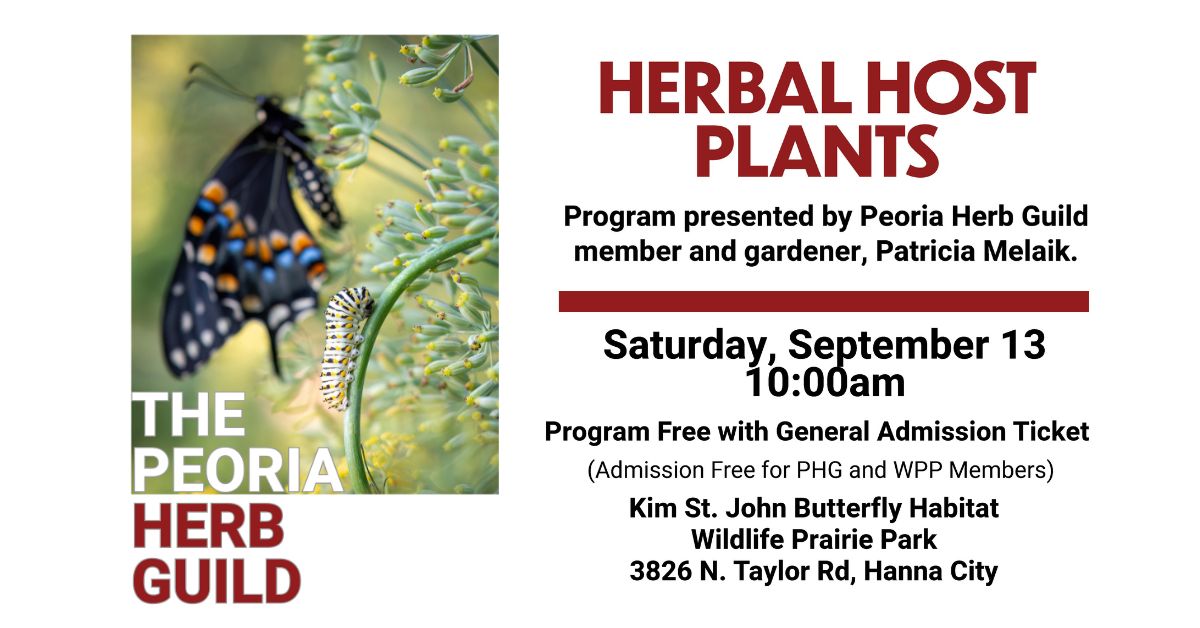 Herb Guild - Herbal Host Plants Event Graphic 2025