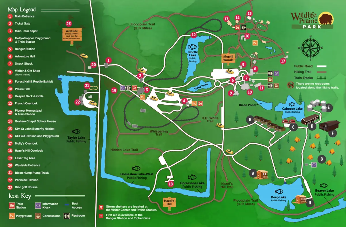 Wildlife Prairie Park Adventure Map