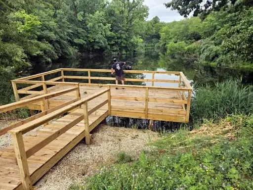 ADA fishing ramp & dock at Wildlife Prairie Park