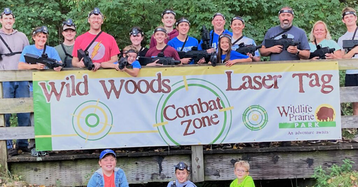 Wild Woods Laser Tag at Wildlife Prairie Park