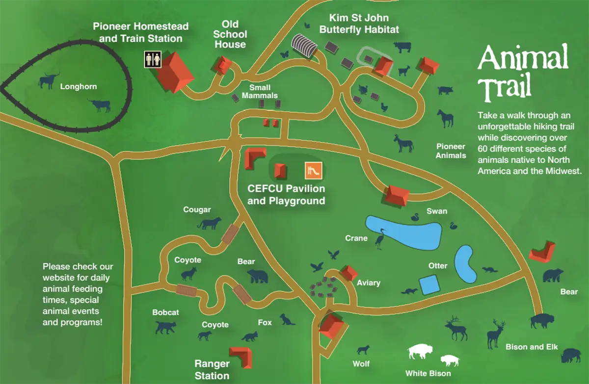 Wildlife Prairie Park Animal Trail Map