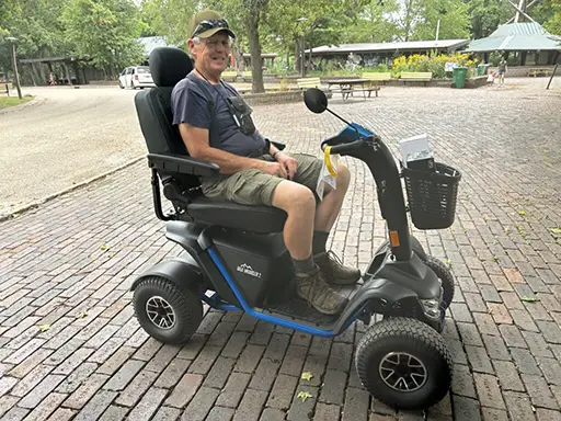 Enjoy Wildlife Prairie Park with an all-terrain scooter!