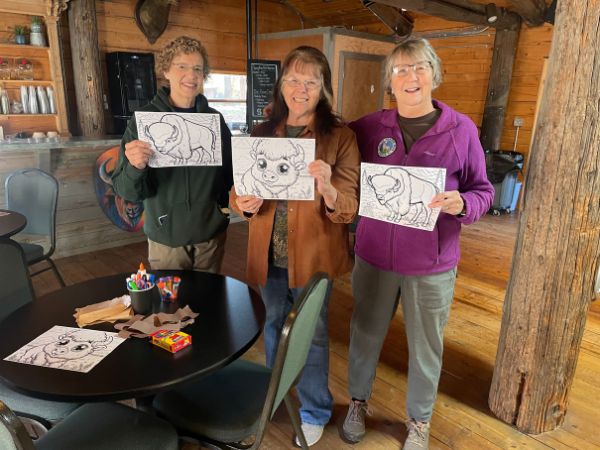 Volunteers for National Bison Day