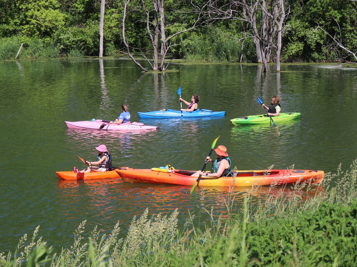 Kayaking on Deep Lake